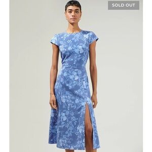 Borage Floral Everbloom Cutout Midi Dress